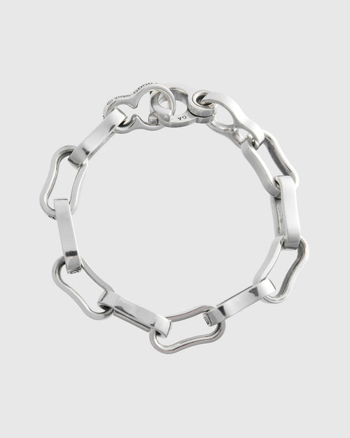 Bottle Chain Bracelet Size A in Sterling Silver