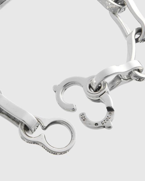 Bottle Chain Bracelet Size A in Sterling Silver