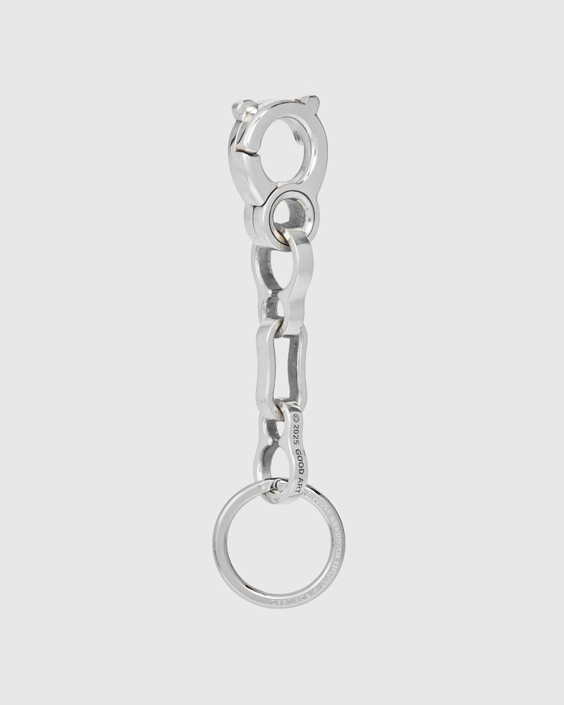 Bottle Chain Keychain Size B in Sterling Silver