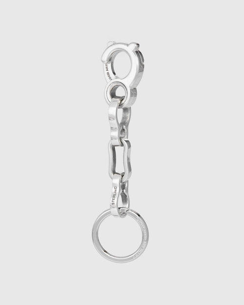 Bottle Chain Keychain Size B in Sterling Silver