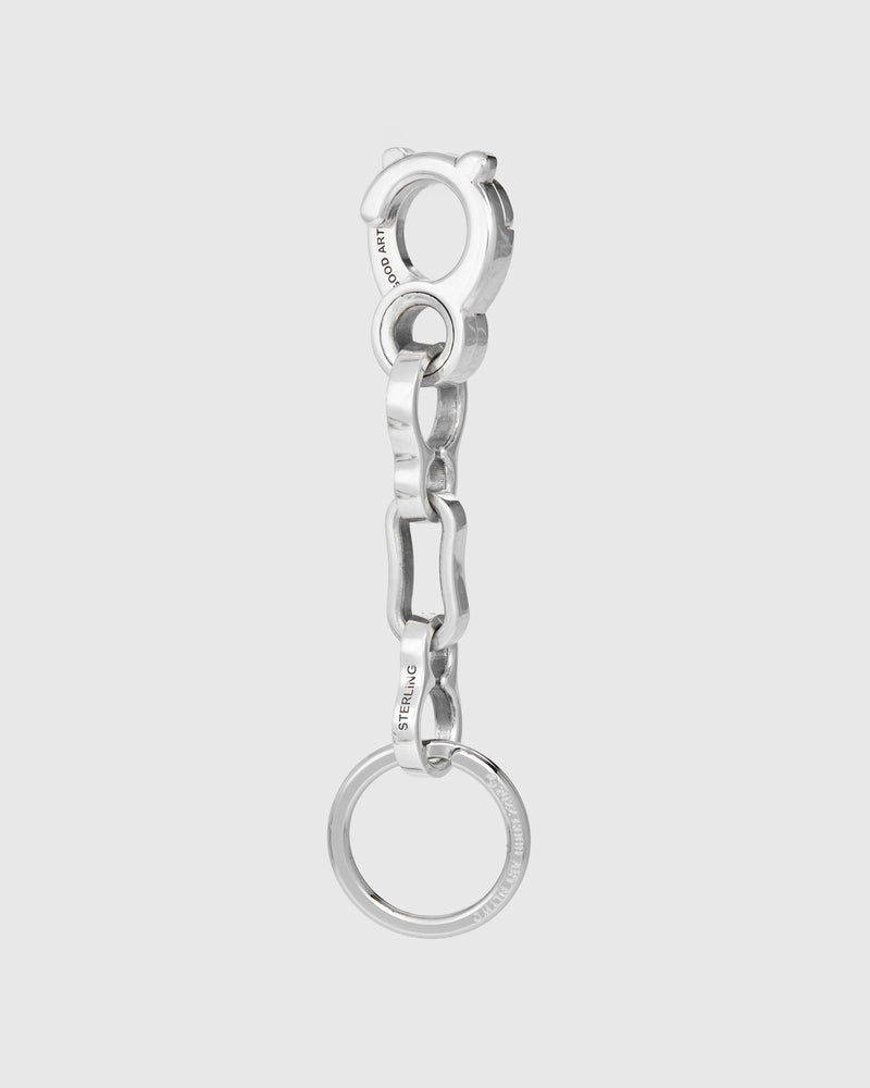 Bottle Chain Keychain Size B in Sterling Silver