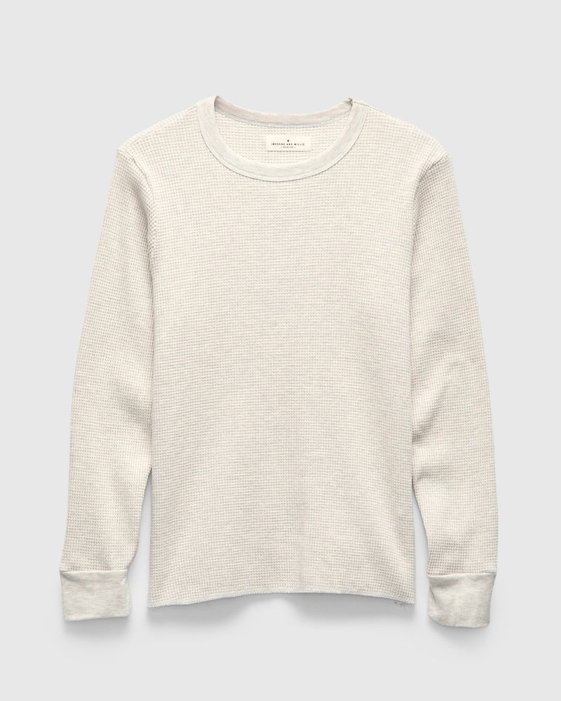 Long Sleeve Thermal Crew in Ash