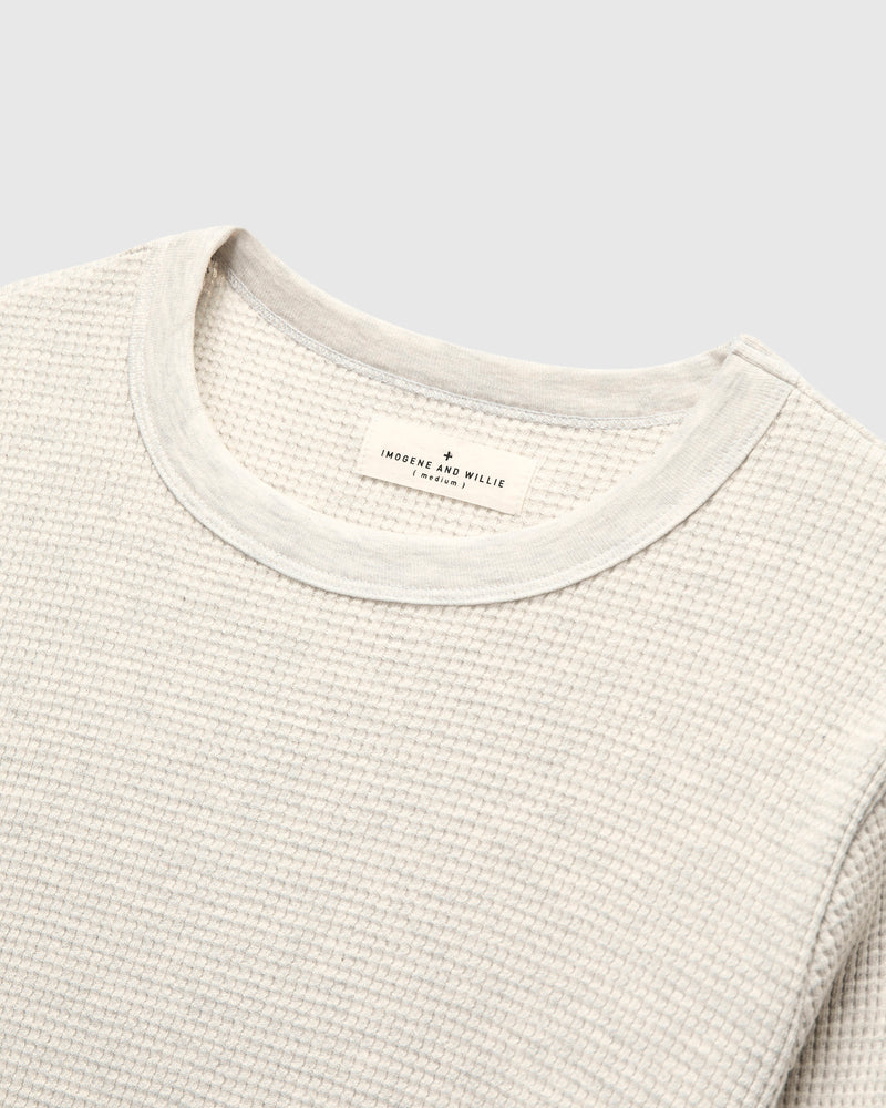 Long Sleeve Thermal Crew in Ash