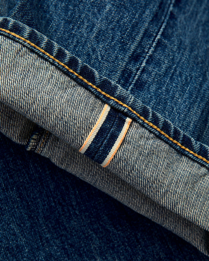 "Hank Freemont" 14oz Washed Selvedge Denim - Relaxed Straight Fit