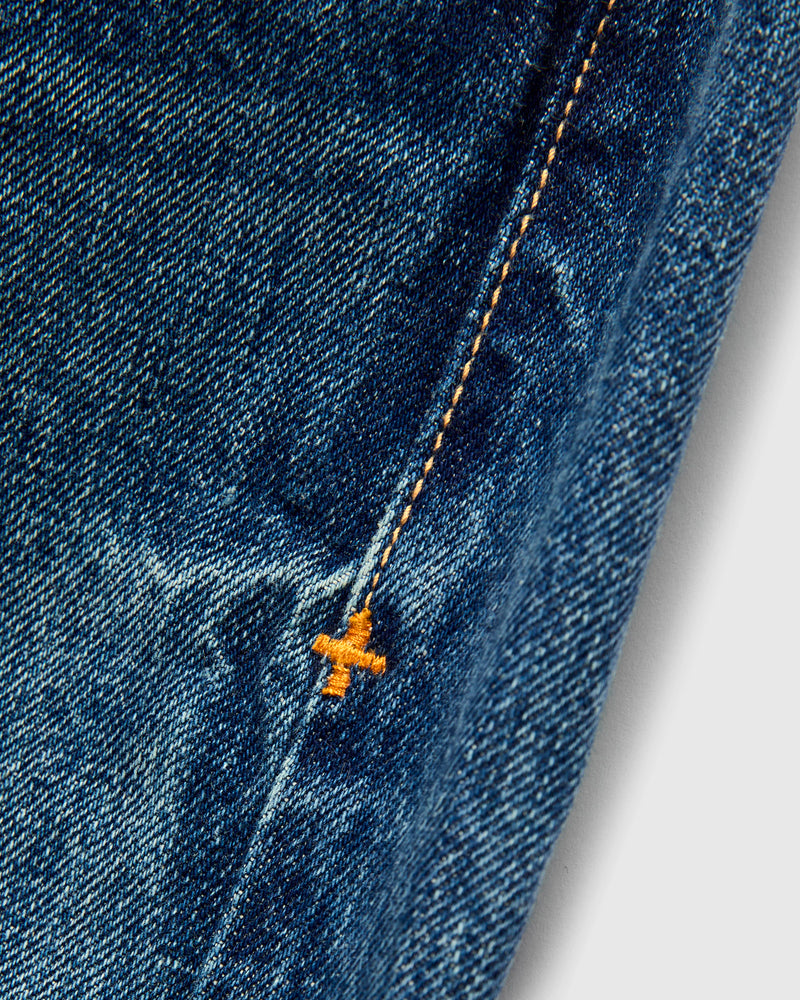 "Hank Freemont" 14oz Washed Selvedge Denim - Relaxed Straight Fit
