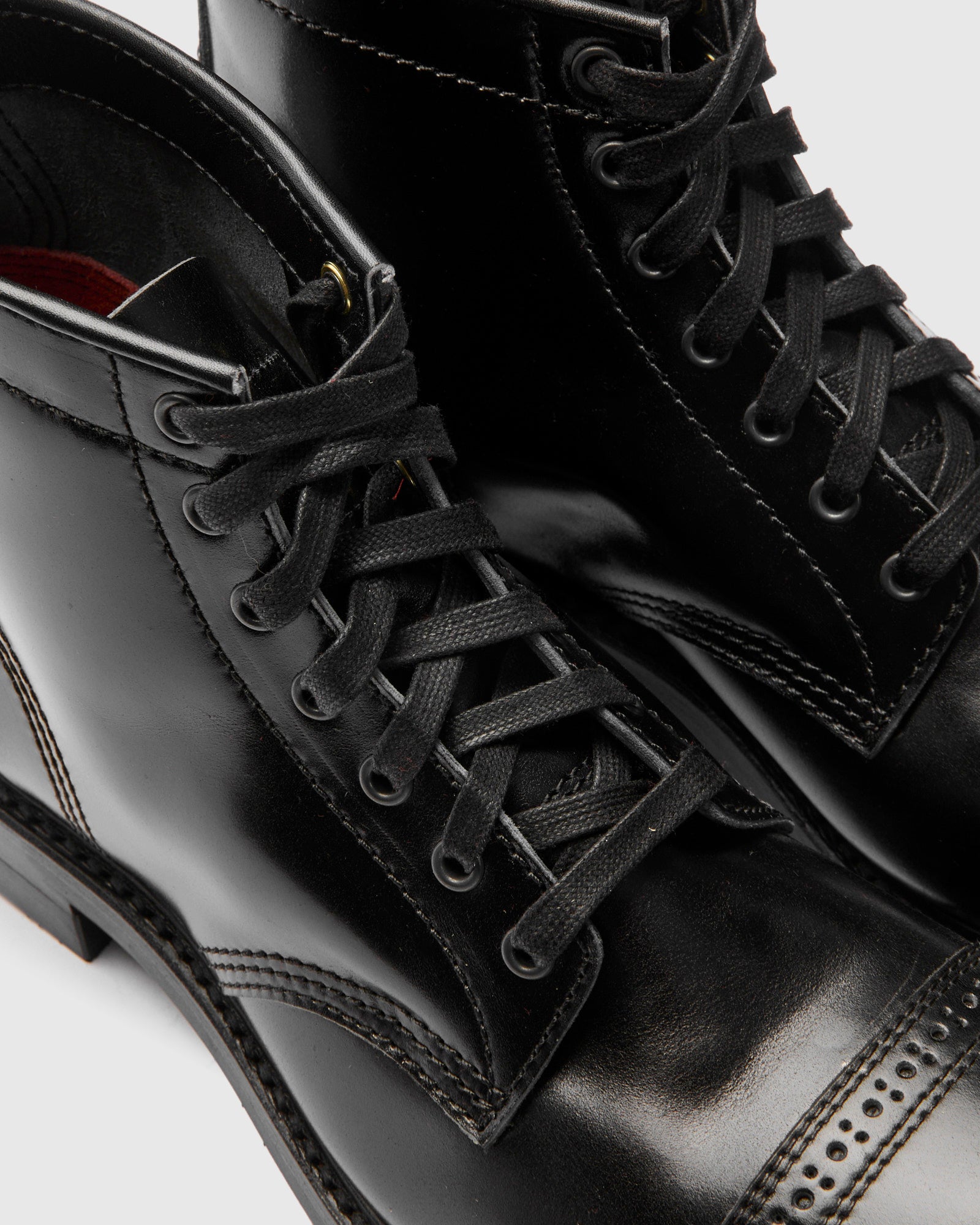 Black Ops Combat Boot in Shinki Hikaku Shell Cordovan – Blue Owl