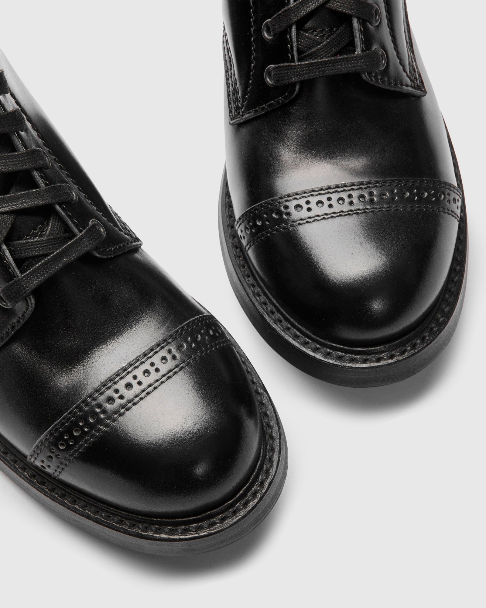 Black Ops Combat Boot in Shinki Hikaku Shell Cordovan – Blue Owl