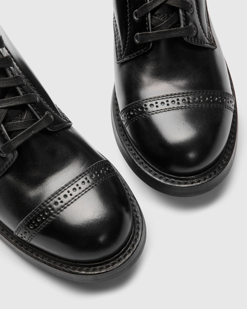 Black Ops Combat Boot in Shinki Hikaku Shell Cordovan