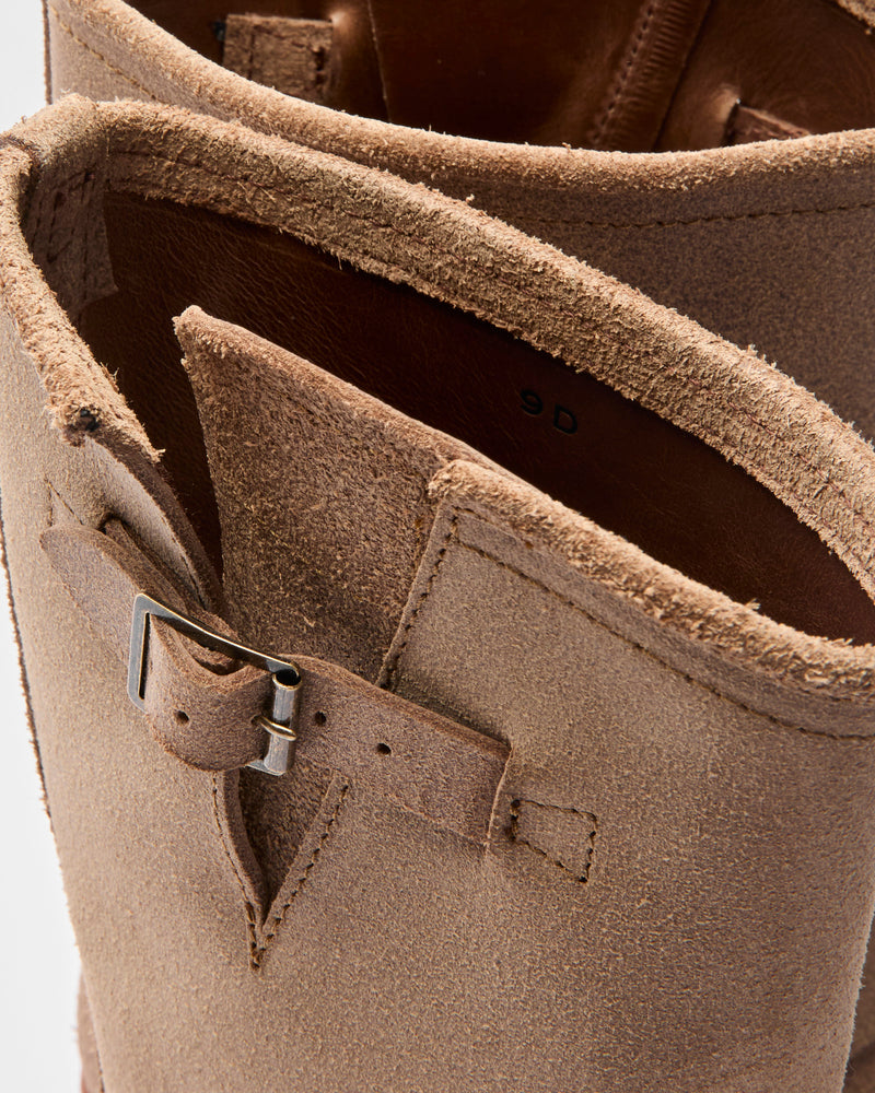 Wabash Engineer Boot in Horween Natural Roughout