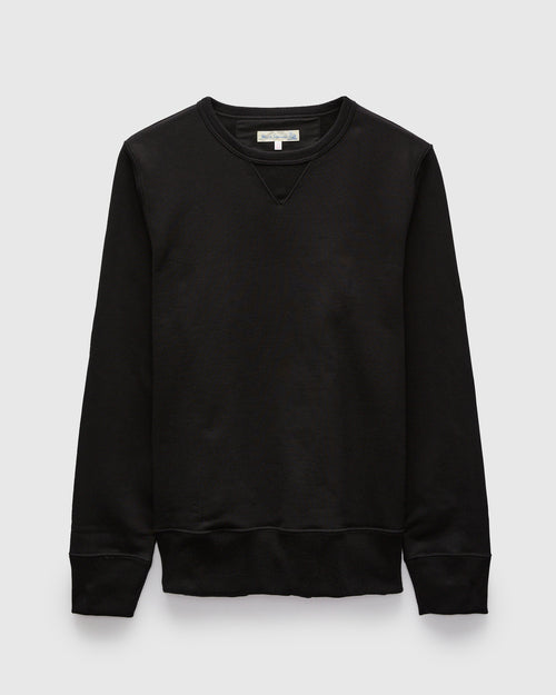 3S48 "Good Originals" Heavyweight Loopwheel Sweatshirt in Deep Black