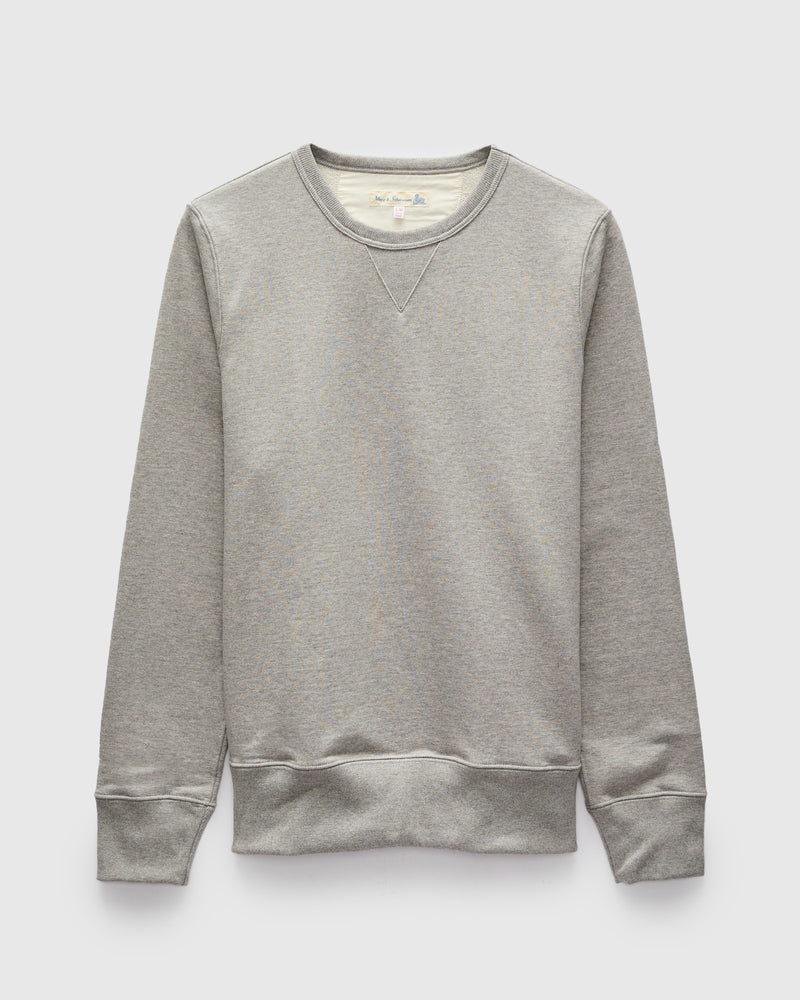 3S48 "Good Originals" Heavyweight Loopwheel Sweatshirt in Melange Grey