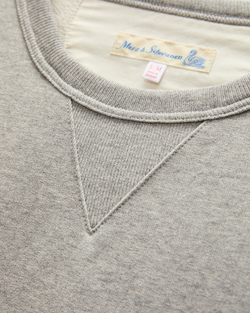3S48 "Good Originals" Heavyweight Loopwheel Sweatshirt in Melange Grey