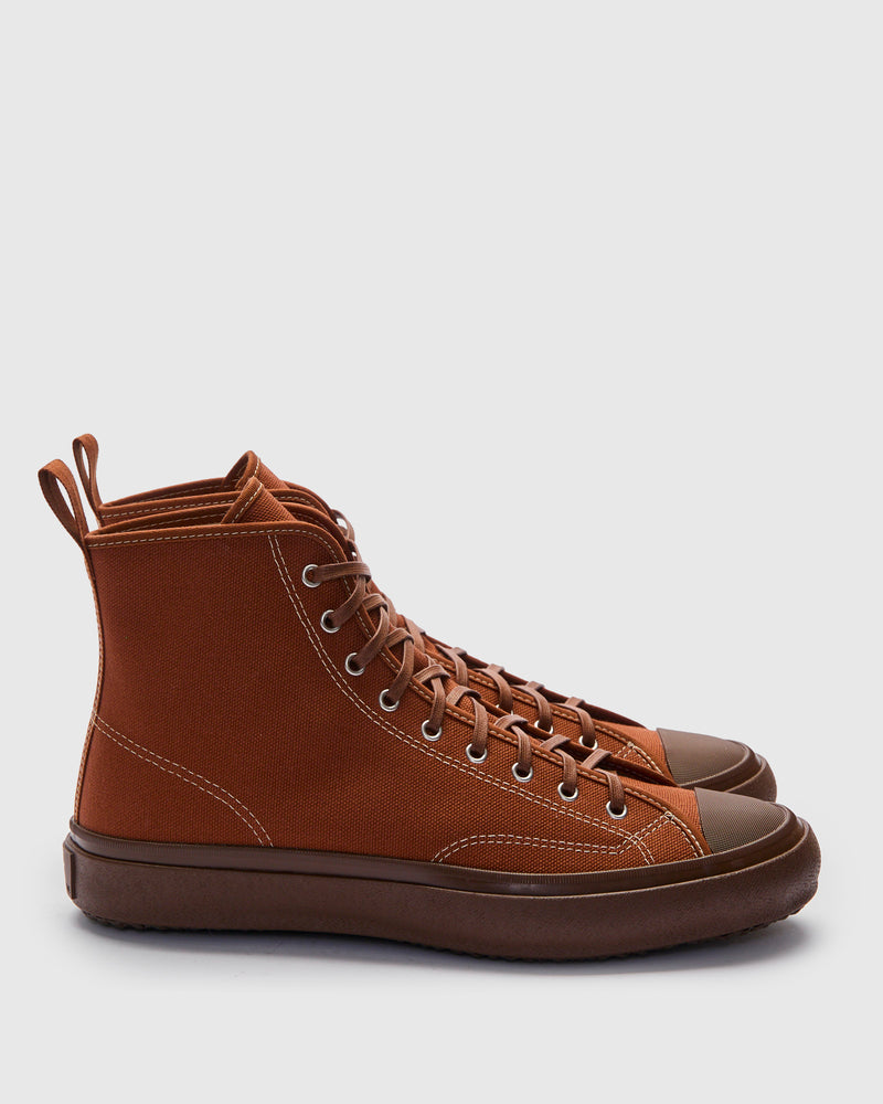 Hi Basket Sneaker in Brown