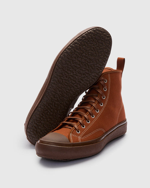 Hi Basket Sneaker in Brown