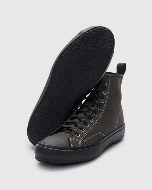 Hi Basket Sneaker in Charcoal