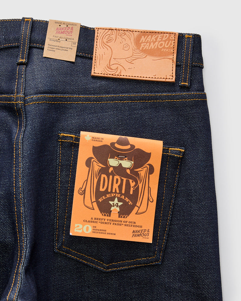 "Elephant 14 Dirty Elephant" 20oz Selvedge Denim - Easy Guy Fit