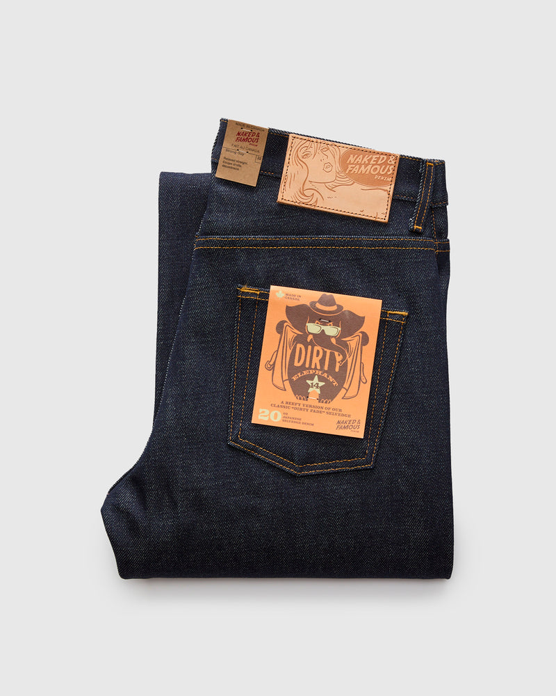 "Elephant 14 Dirty Elephant" 20oz Selvedge Denim - Strong Guy Fit