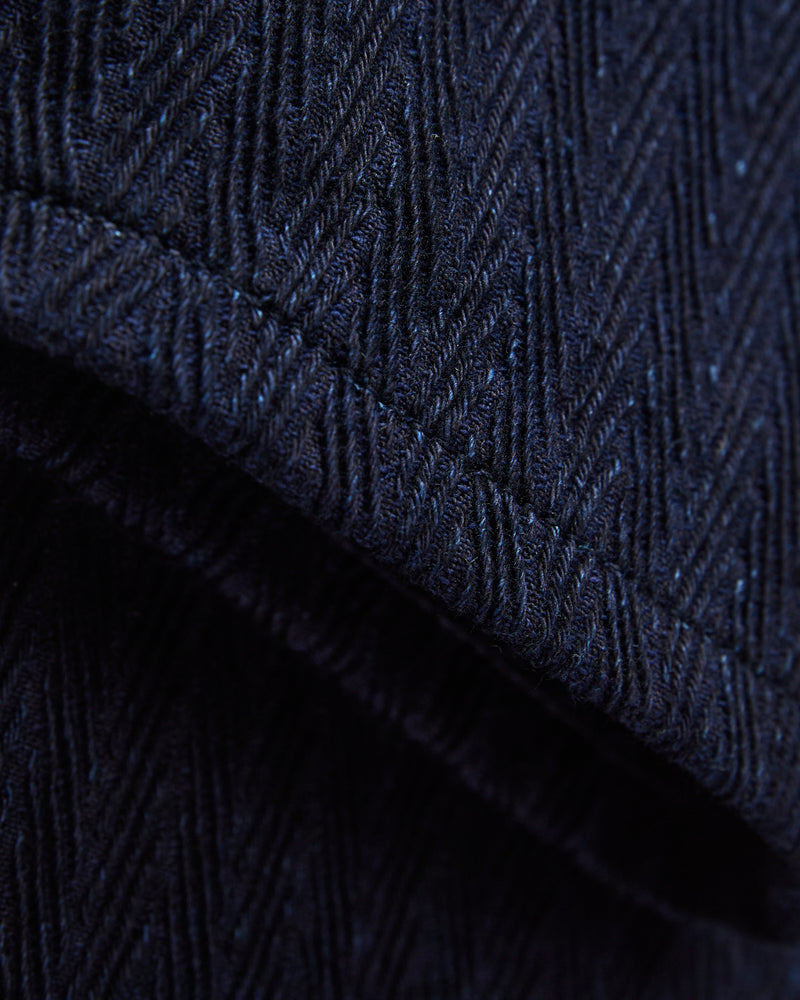 "Indigo Sugiaya" 12oz Herringbone Dobby Twill - Weird Guy Fit