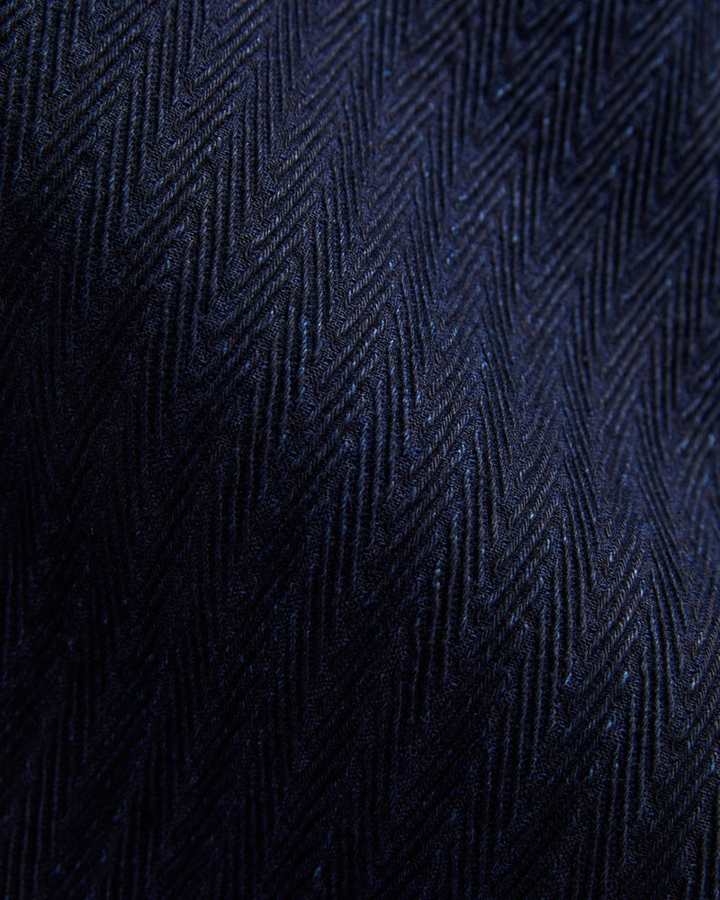 "Indigo Sugiaya" 12oz Herringbone Dobby Twill - Weird Guy Fit