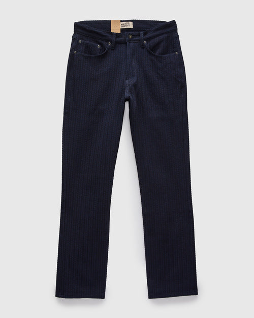 "Indigo Sugiaya" 12oz Herringbone Dobby Twill - True Guy Fit