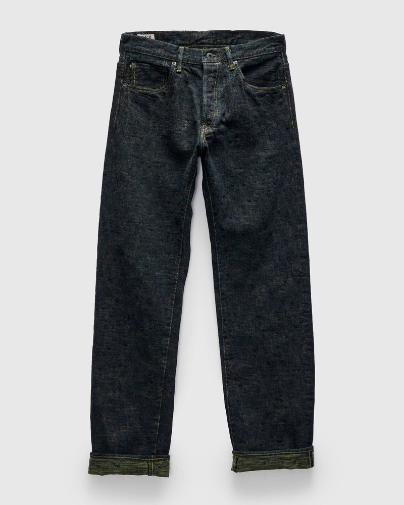 277-Bumpy "Kusaki Green Overdye" 17oz Selvedge Denim - Just-Right Straight Fit