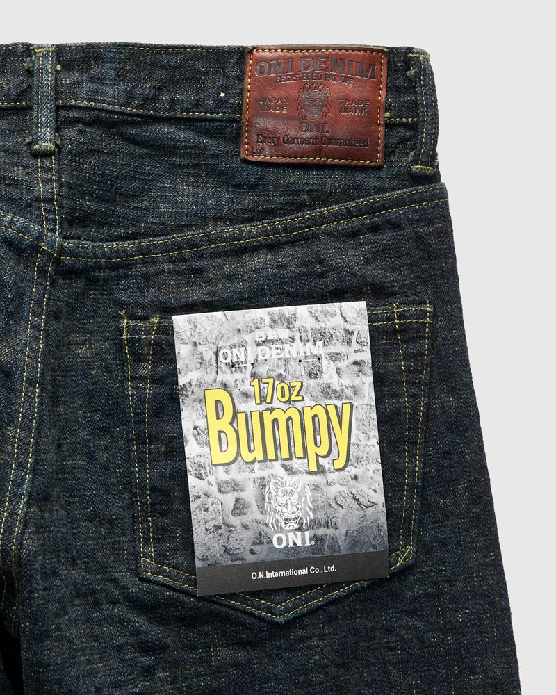 277-Bumpy "Kusaki Green Overdye" 17oz Selvedge Denim - Just-Right Straight Fit