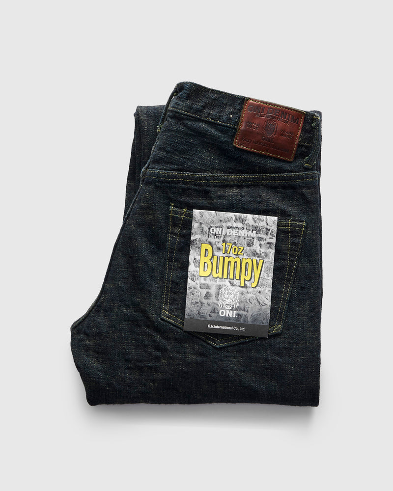 277-Bumpy "Kusaki Green Overdye" 17oz Selvedge Denim - Just-Right Straight Fit