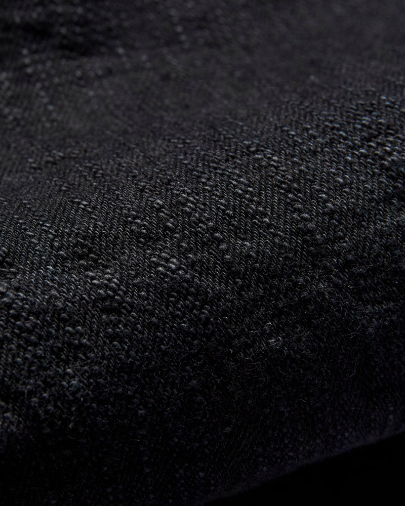 277-Bumpy "Kuro Black Overdye" 17oz Selvedge Denim - Just-Right Straight Fit