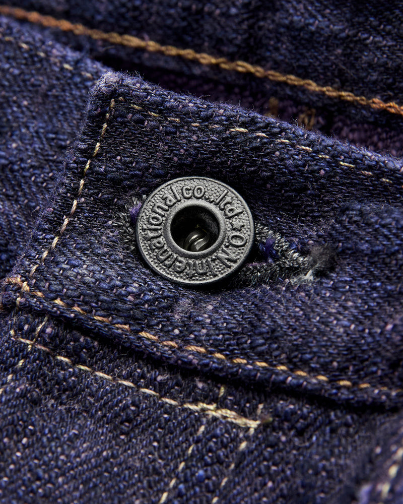 277-Bumpy "Murasaki Purple Overdye" 17oz Selvedge Denim - Just-Right Straight Fit