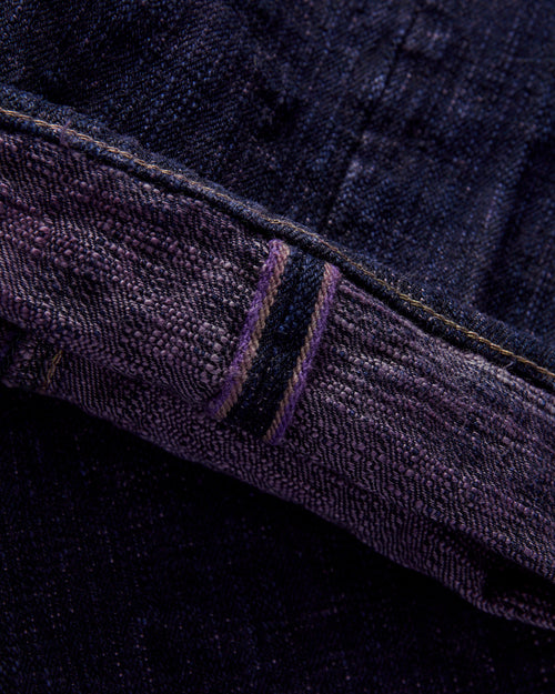277-Bumpy "Murasaki Purple Overdye" 17oz Selvedge Denim - Just-Right Straight Fit