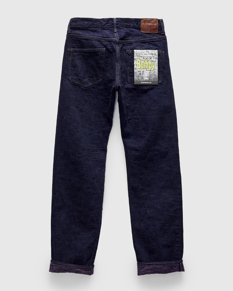 277-Bumpy "Murasaki Purple Overdye" 17oz Selvedge Denim - Just-Right Straight Fit