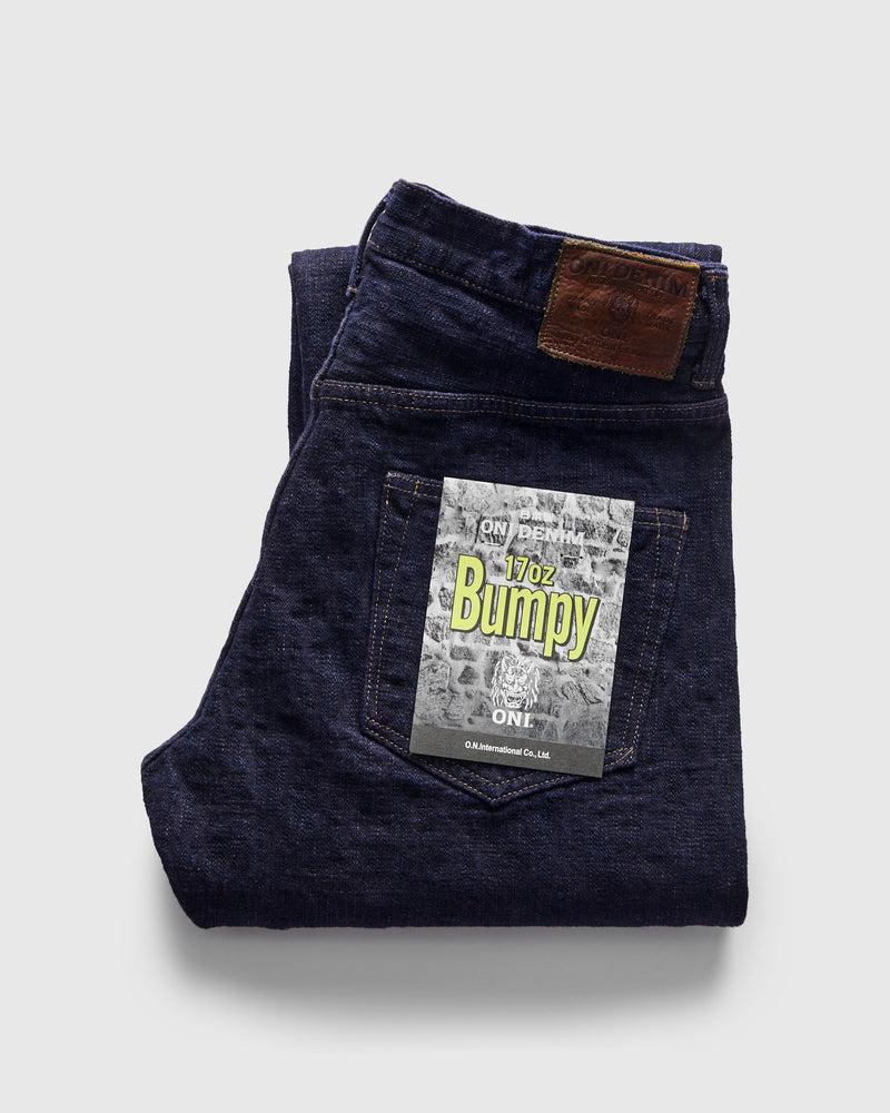 277-Bumpy "Murasaki Purple Overdye" 17oz Selvedge Denim - Just-Right Straight Fit