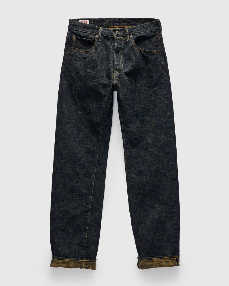 277-Bumpy "Oudo Ochre Overdye" 17oz Selvedge Denim - Just-Right Straight Fit