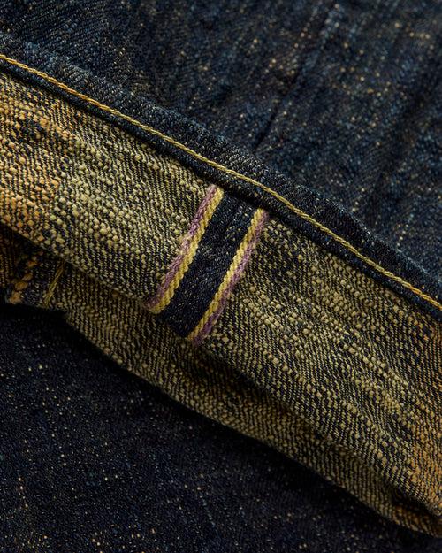 277-Bumpy "Oudo Ochre Overdye" 17oz Selvedge Denim - Just-Right Straight Fit