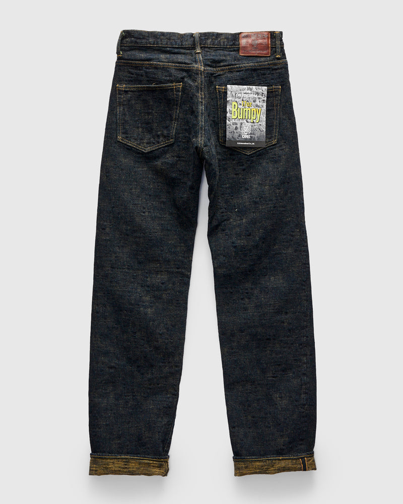 277-Bumpy "Oudo Ochre Overdye" 17oz Selvedge Denim - Just-Right Straight Fit