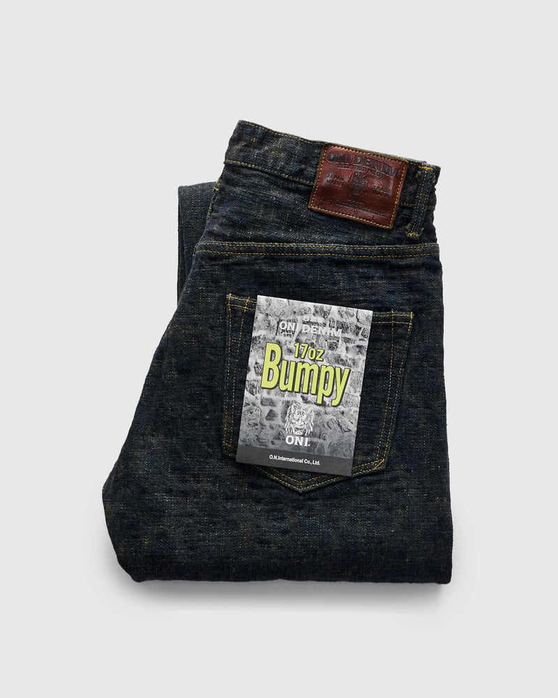 277-Bumpy "Oudo Ochre Overdye" 17oz Selvedge Denim - Just-Right Straight Fit