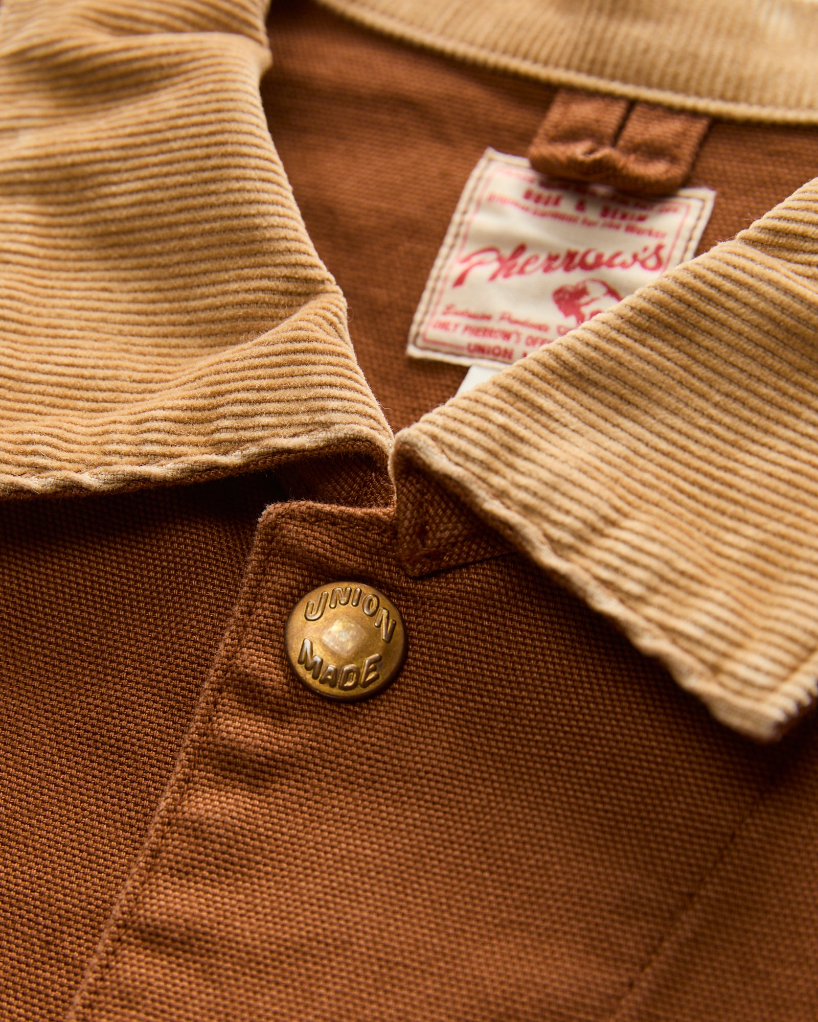 ジャケット・アウター Depound gold button work jacket - brown ジャケット・アウター Depound gold button work jacket - brown gold