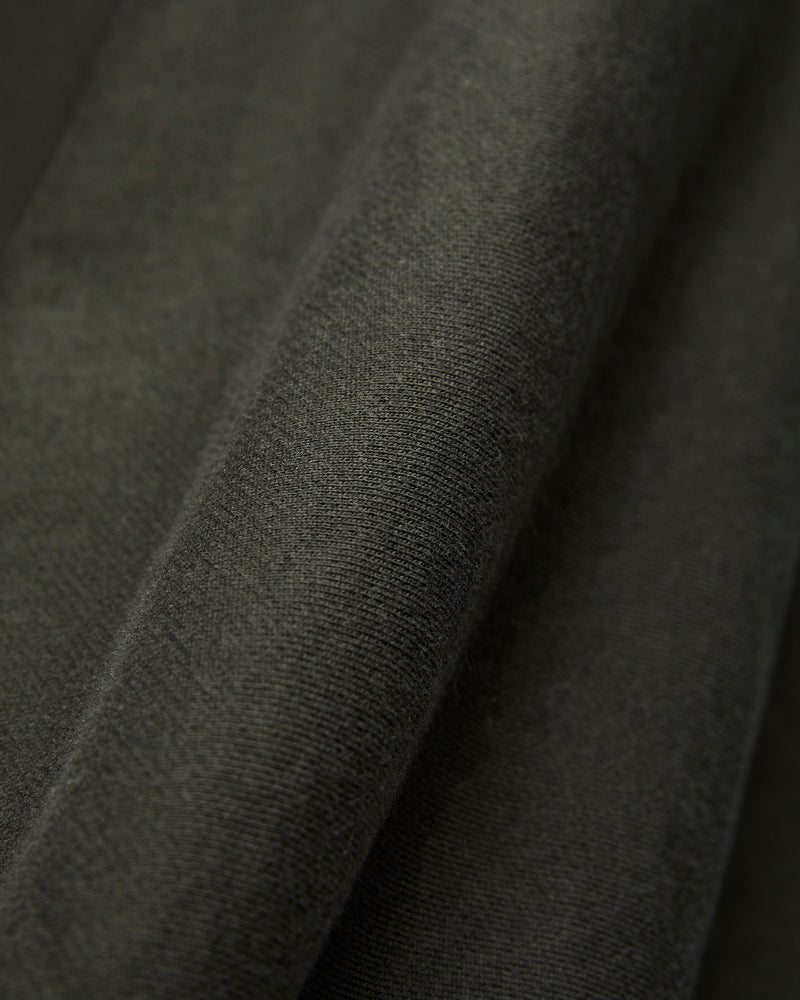 Reverse Weave Heavyweight Crewneck in Sulfur Black