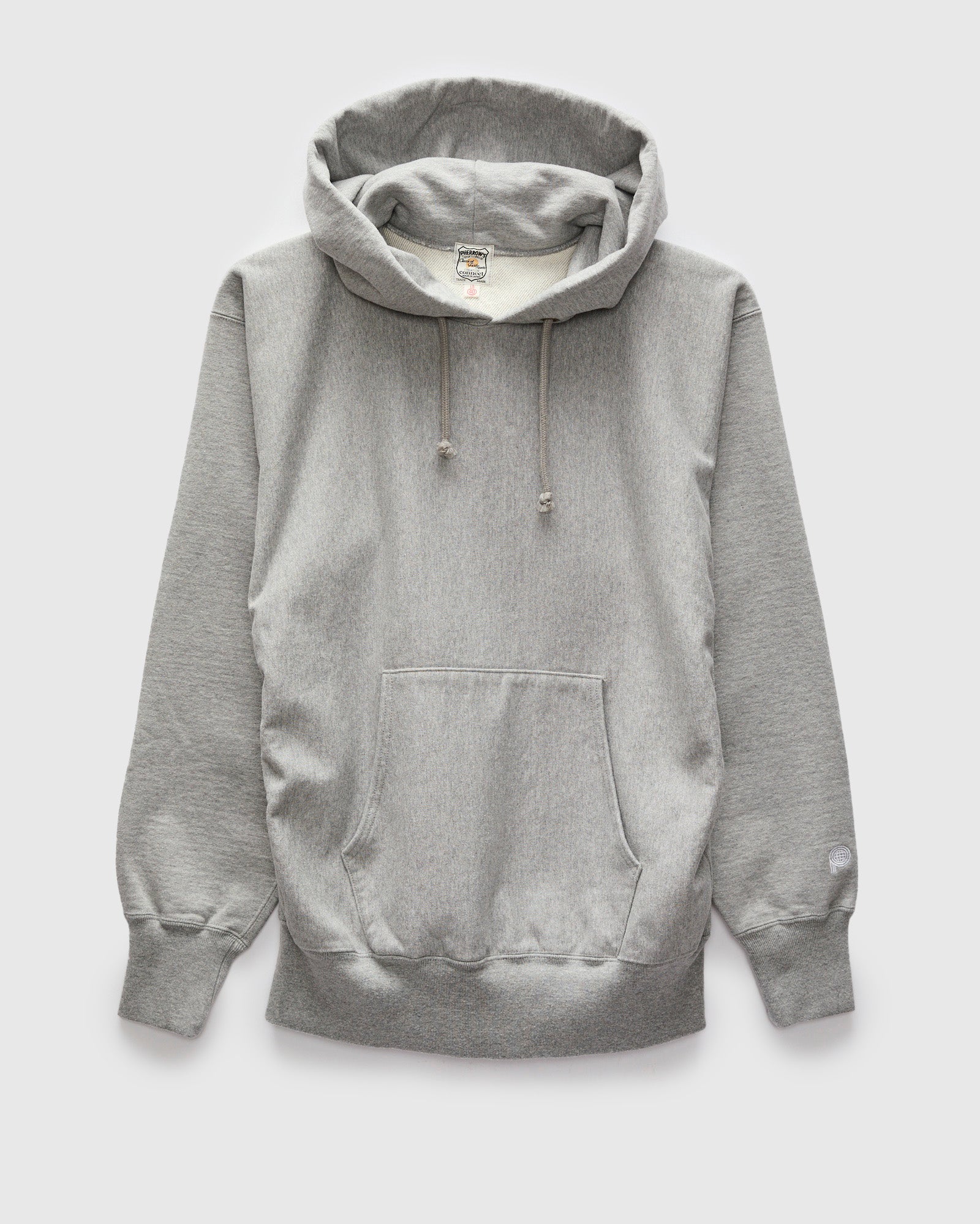Reverse Weave Heavyweight Pullover Hoodie in Heather Grey – Blue