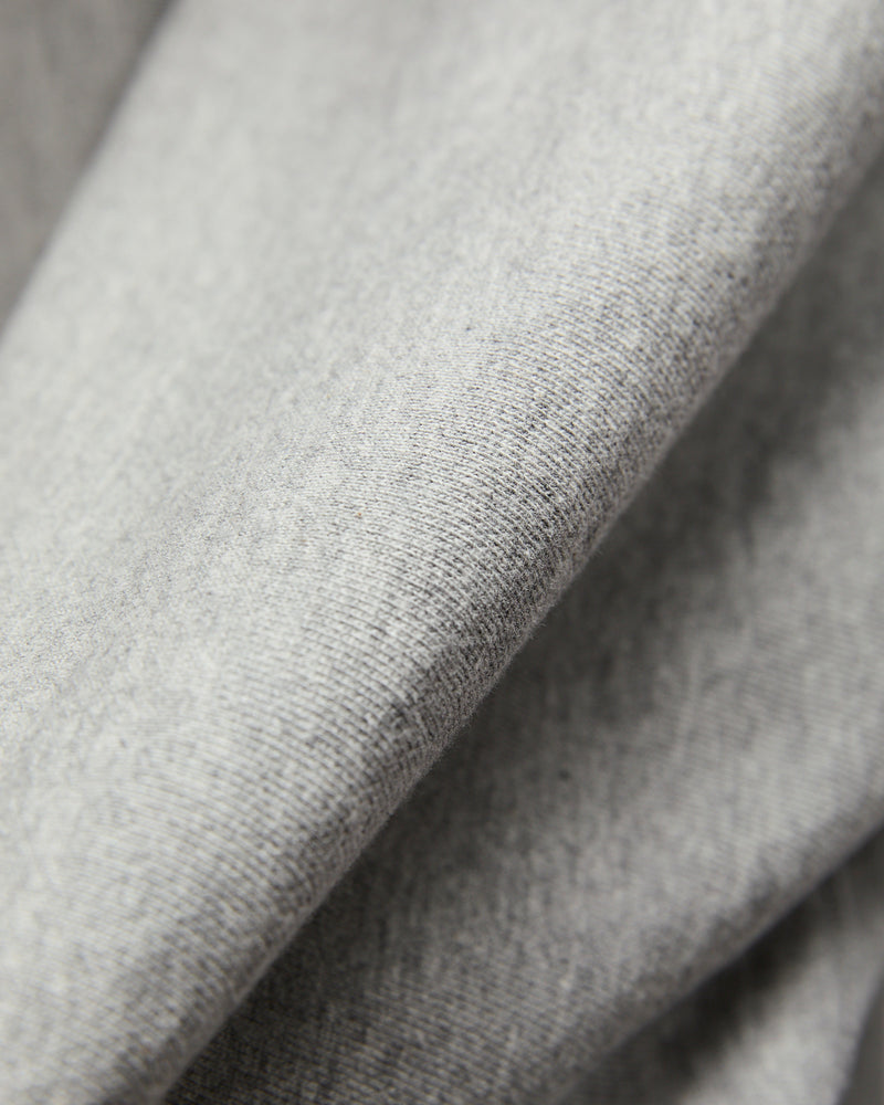 Reverse Weave Heavyweight Pullover Hoodie in Heather Grey