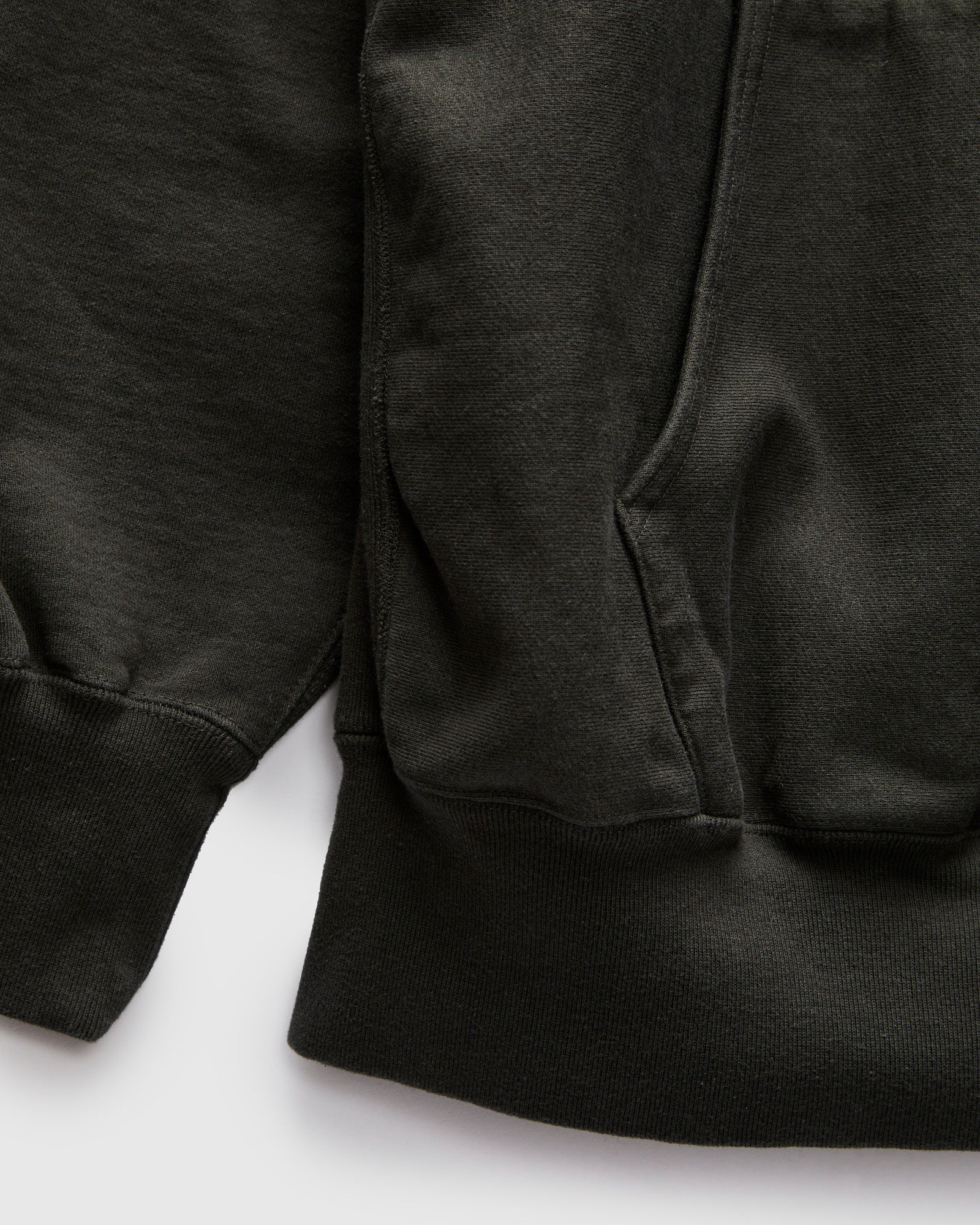 Reverse Weave Heavyweight Pullover Hoodie in Sulfur Black – Blue