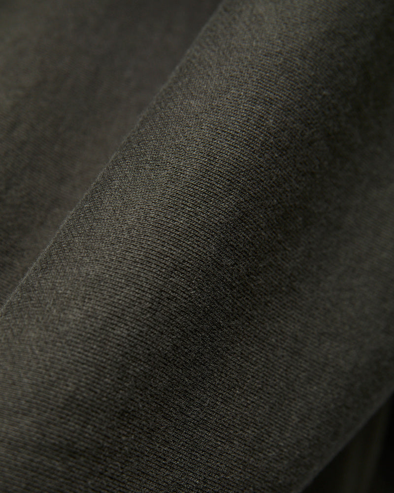 Reverse Weave Heavyweight Pullover Hoodie in Sulfur Black