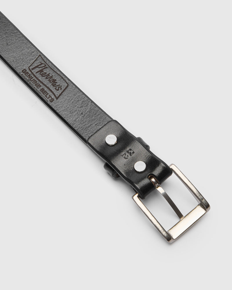 Saddle Leather Belt in Black