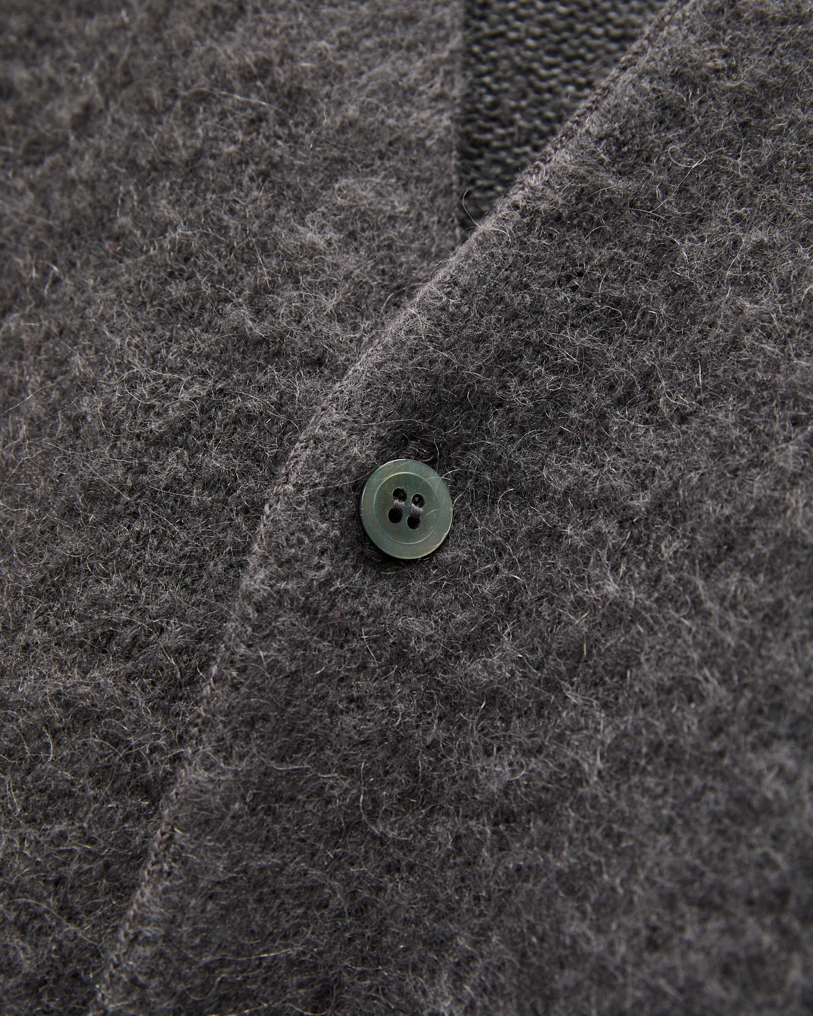 Shaggy Mohair Cardigan in Charcoal – Blue Owl Workshop