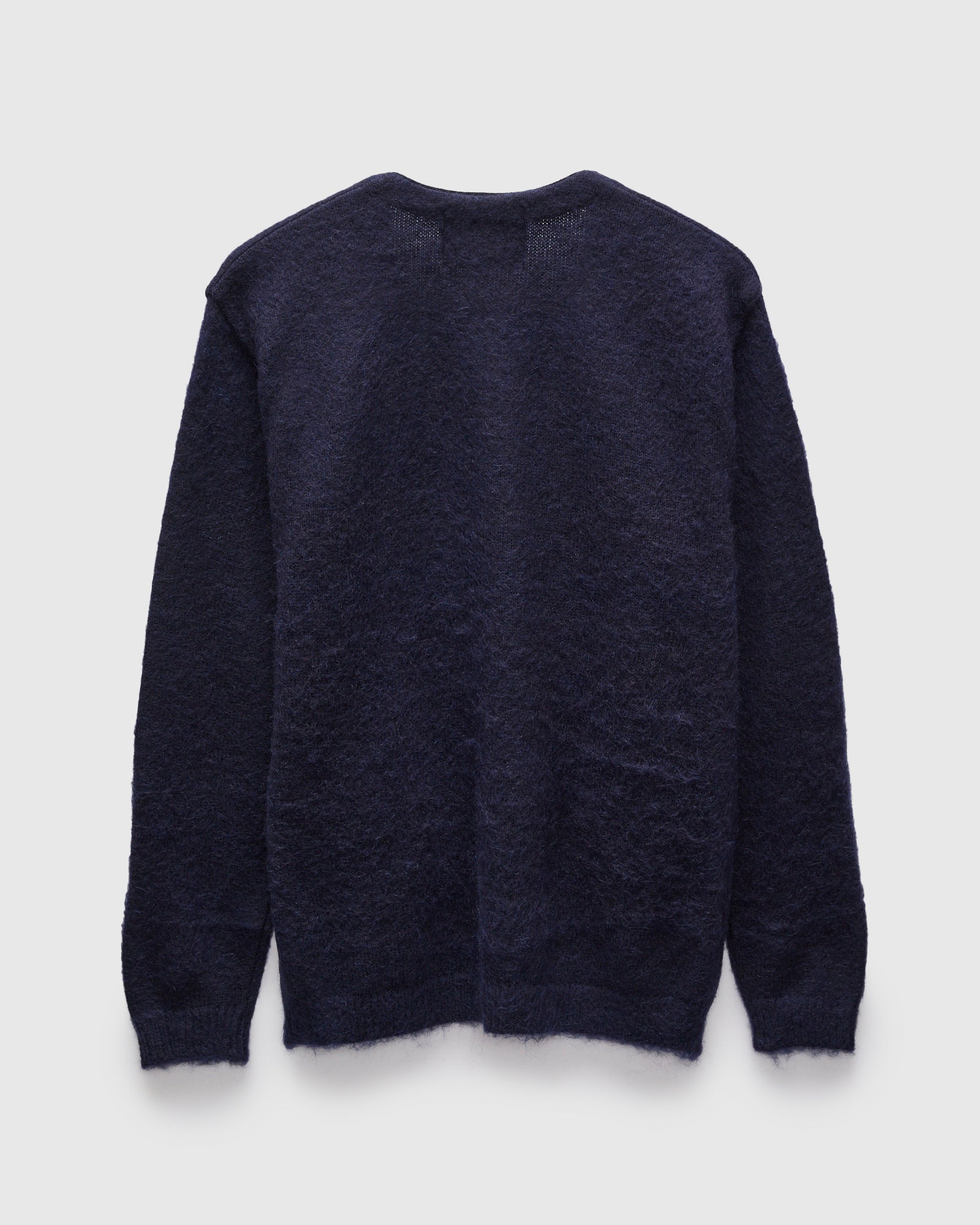 Shaggy Mohair Cardigan in Navy – Blue Owl Workshop