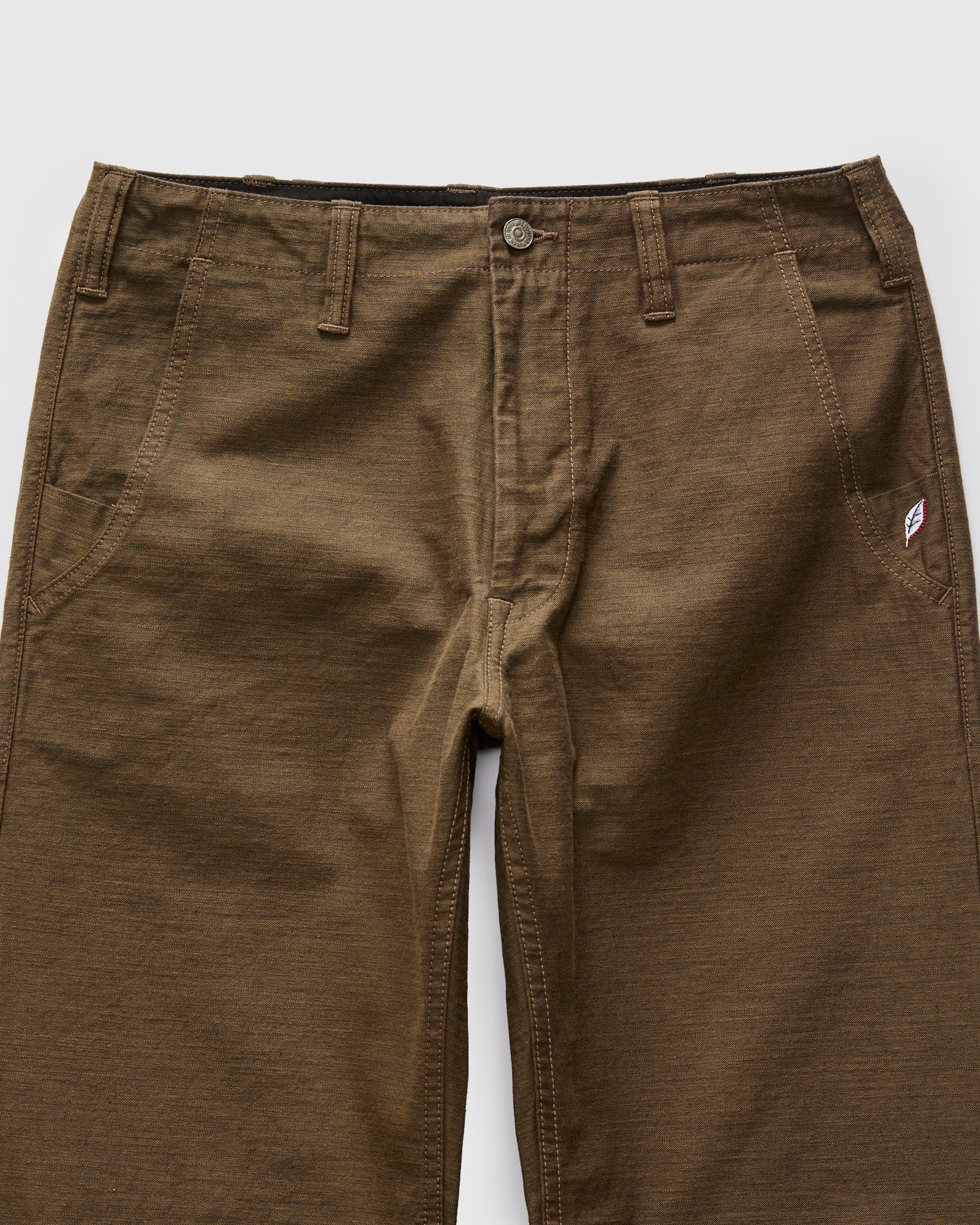 Sulfur Dye Work Trousers in Khaki Black – Blue Owl Workshop