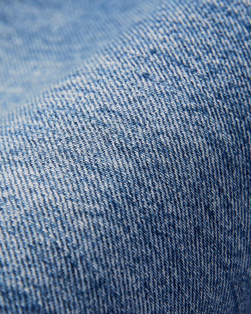 "Natural Used Indigo" 14oz Washed Selvedge Denim - Regular Straight Fit