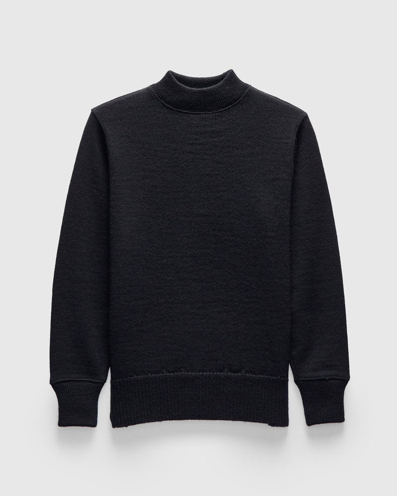 U.S.N. Blue Wool Jersey in Navy