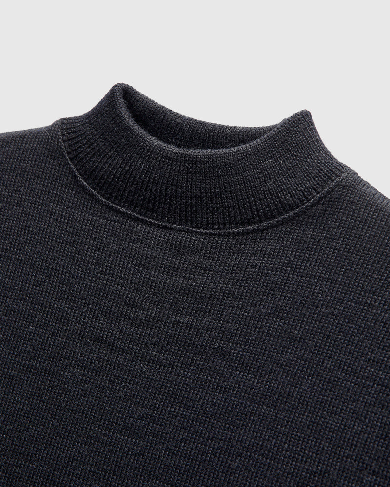 U.S.N. Blue Wool Jersey in Navy