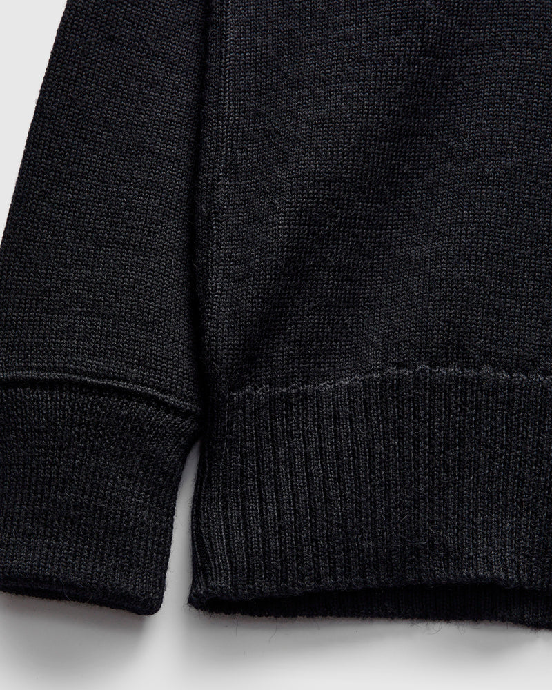 U.S.N. Blue Wool Jersey in Navy